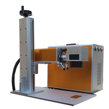China OEM 0.5Mm Depth Portable Engraving Machine For Steel , Fiber Laser Marker supplier
