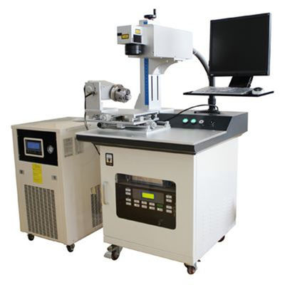 China Full Automatic Glass Laser Engraving Machine 3W / 5W Water Cooling supplier