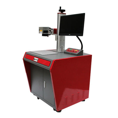 China Desktop Fiber Gold Metal Laser Marking Machine 0.5Mm Depth With Low Noise supplier