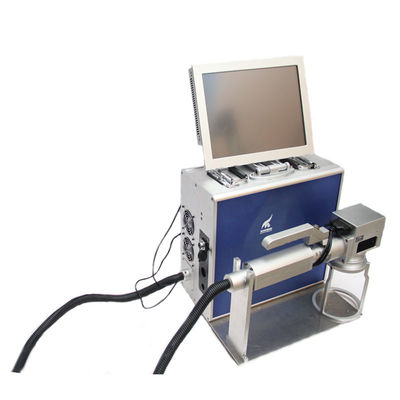 China Mini Industrial Fiber Laser Marking Machine 20W With Raycus Laser Source supplier