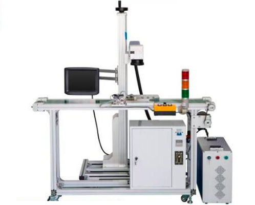 China 50 Watt High Speed Laser Part Marking Machine 300mm Marking Area For Plastic supplier