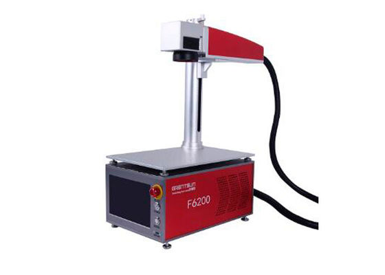 China High Speed Tabletop Mini Laser Marking Machine Red Colour No Tool Wear supplier