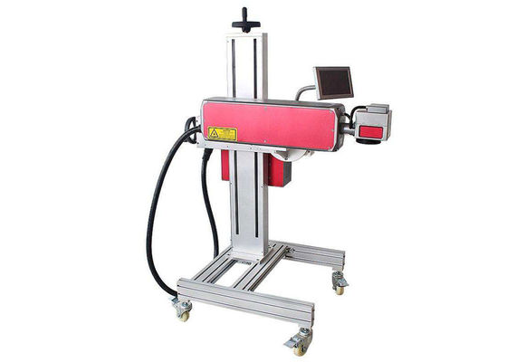 China Wood Industry Red Co2 Laser Marking Equipment Mini Size With High Speed supplier