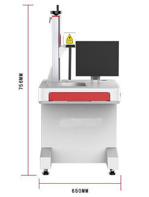 China 10000 Hours Silica Gel CO2 Laser Marking Machine For Small Industries supplier