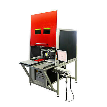 China Pcb Optical Fiber Laser Marking System Automatic Russian Language 50w supplier