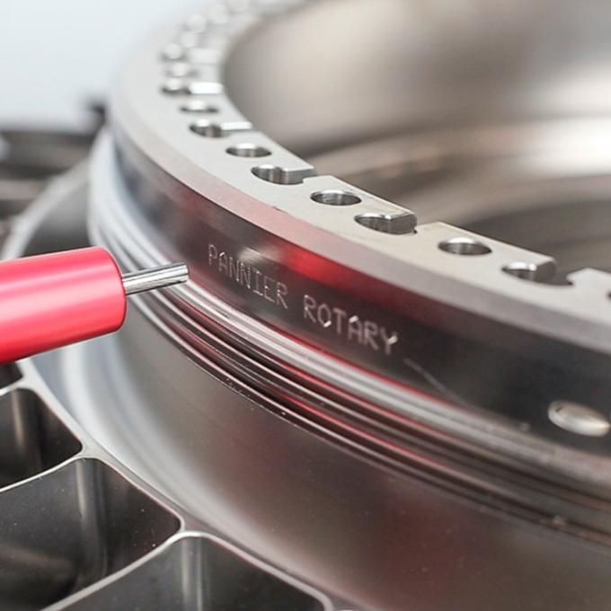 Pneumatic Cnc Dot Peen Marking Systems Metal Engraving Flange Marking