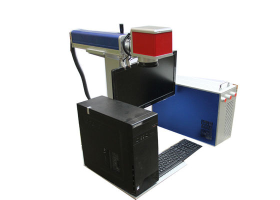 China Red And Blue Mini Laser Marking Machine / Small Laser Engraver French Language supplier