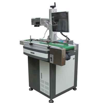 China Laser Engraving Machine For Aluminum Tags , Fiber Laser Marker 0.15mm Minimum Character supplier