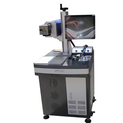 China 50 watt Glass Engraving Equipment Matrix Laser Marking On Plastic Parts supplier