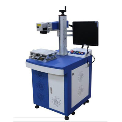 China Expiry Date Marking Laser Marking Equipment 20w Desktop With Conveyer Belt supplier