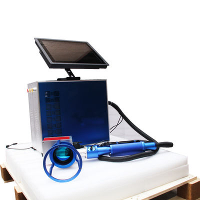 China Qr Code Mini Fiber Laser Marking Machine 20w / 30w / 50w For Metal Spare Parts supplier