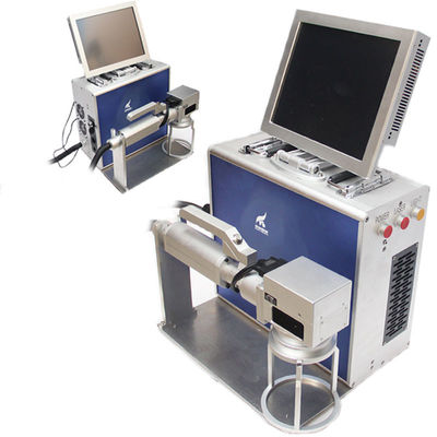 Raycus 30W Fiber Laser Engraver Machine Marking Production Date Package For Metal supplier